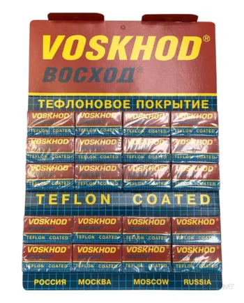 Voskhod Teflon Coated De Barberblade  1 Stang  20x5 Stk   100 Stk