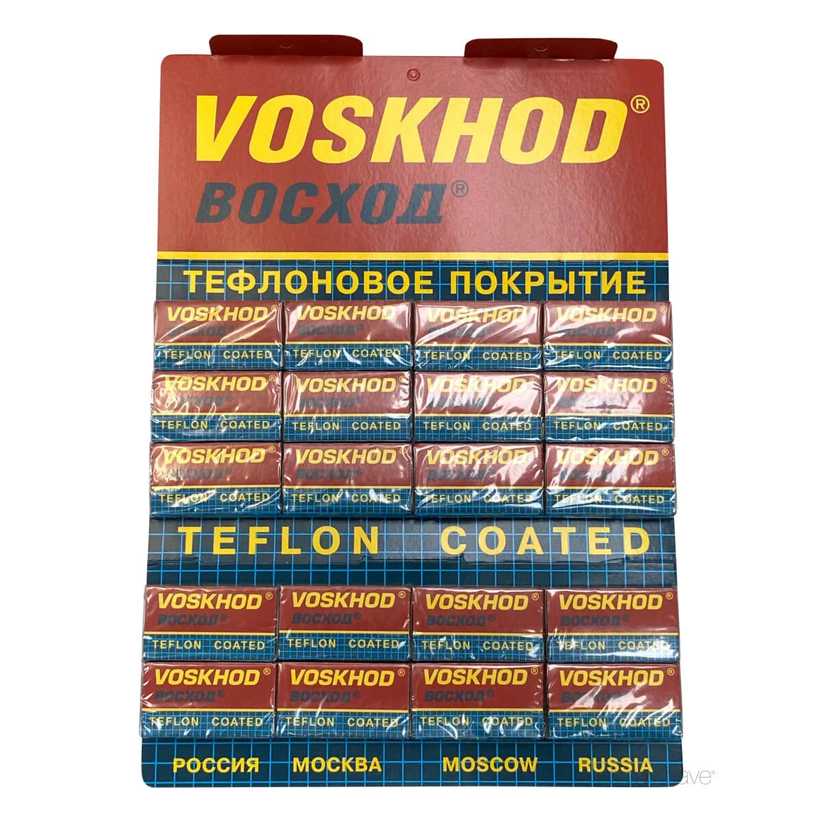 Voskhod Teflon Coated De Barberblade 1 Stang 20x5 Stk 100 Stk