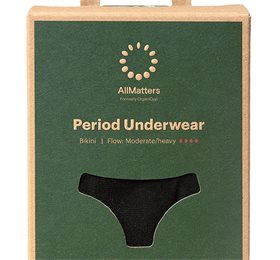 Allmatters Menstruationstrusser Bikini Underwear Moderate Heavy Xxs