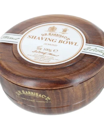 D R  Harris   Co  Ltd Mandel Barbersæbe I Mahogni Træskål  100 Gr