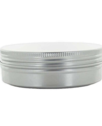 Aluminium Bøtte 100 Ml   Tæt Skruelåg Med Skumgummipude  Lakeret Inderside   Hedenhus   Diameter 81 Mm  Højde 27 Mm