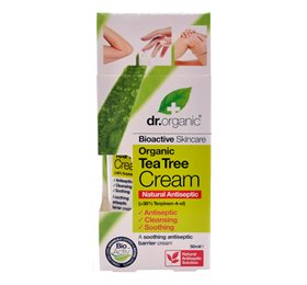 Dr  Organic Antiseptisk Cream Tea Tree  Bull  50ml
