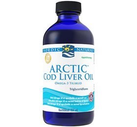 Nordic Naturals Arctic Cod Liver Oil  Appelsinsmag  237ml