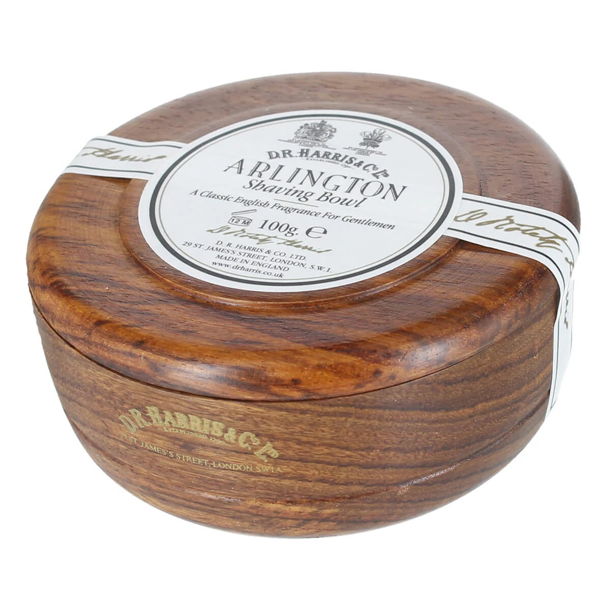 D R  Harris   Co  Ltd Arlington Barbersæbe I Mahogni Træskål  100 Gr
