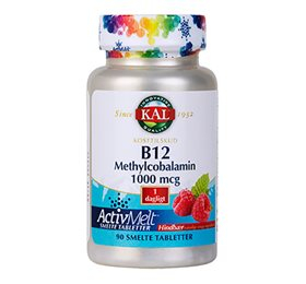 Kal B12 Methylcobalamin 90 Smelte Tabl