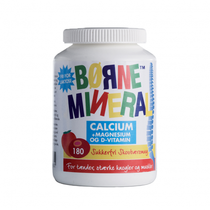 New Nordic Børne Mineral   Calcium   Magnesium   Skovbær 180 Tabl