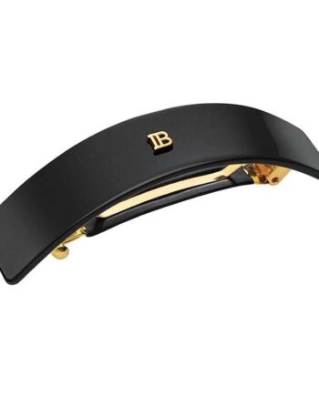 Balmain Cellulose Acetate Barrette Pour Cheveux Large Black