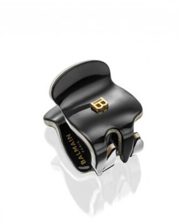 Balmain Cellulose Acetate Pince A Cheveux Extra Small Black White