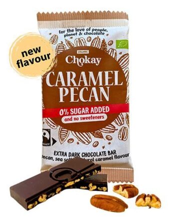 Chokay Bar Extra Dark Caramel Pecan 65  ø  70g
