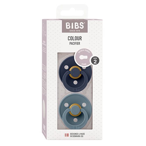 Bibs Colour Latex Size 2 Deep Space Petrol 2 Pack