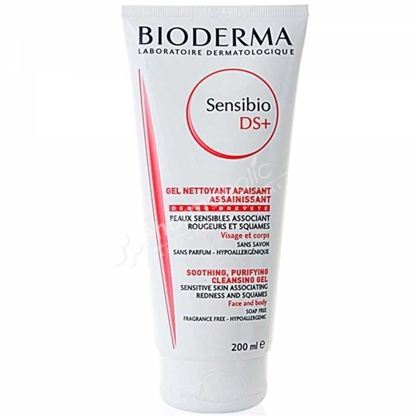 Bioderma Sensibio Ds  Soothing Purifying Cleansing Gel 200 Ml