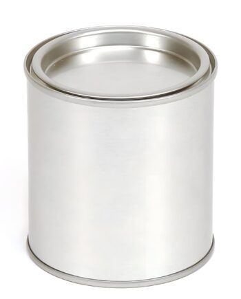 Metal Dåse 250 Ml Med Aftageligt Låg  ø 75 Mm X H 82 Mm  Lakbelagt Jernblik   Hedenhus   Til Cremer  Salver  Maling