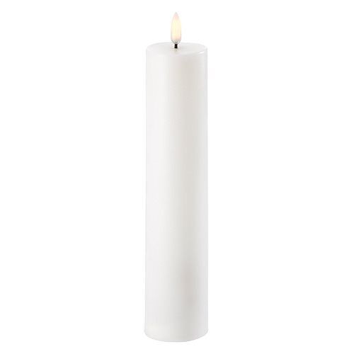 Bloklys Led Hvid 4 8 X 25 Cm   1 Stk