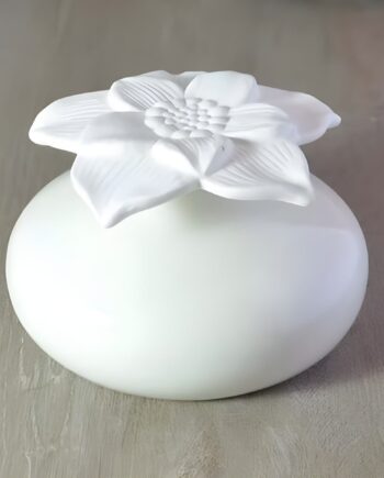 Apos Blomsten Apos    Hvid Keramisk Diffuser