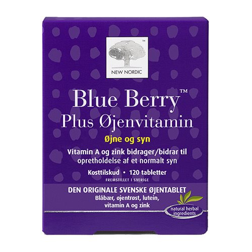 Blue Berry Plus øjenvitamin   120 Tabletter