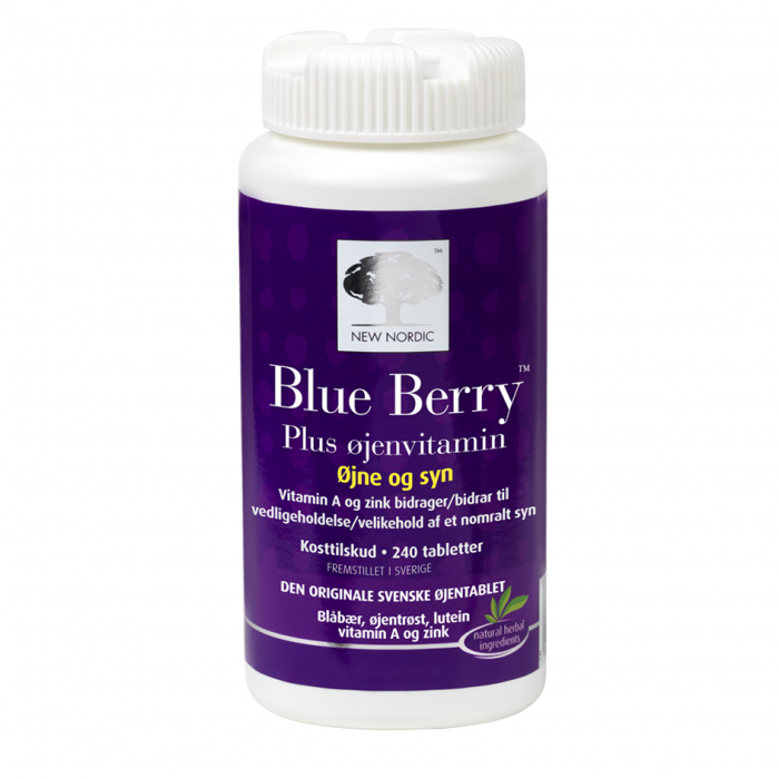 New Nordic Blue Berry Plus øjenvitamin 240 Tabl    2 For 789