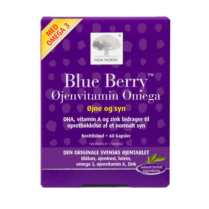 New Nordic Blue Berry Omega 3 60 Kaps