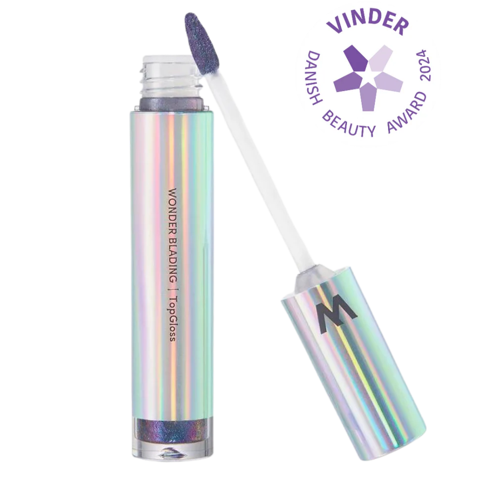 Wonderskin Wonder Blading Top Gloss  Quot Blue Glitter Quot  4ml