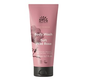 Urtekram Body Wash Soft Wild Rose 200 Ml