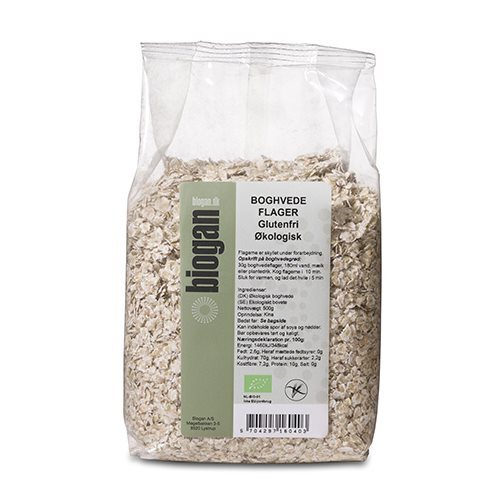 Boghvedeflager Glutenfri økologisk   500 Gram