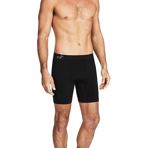Boody Boxer Shorts Mellem Lange Sort Str  M  1 Stk