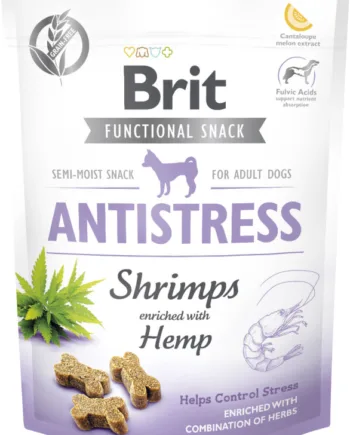 Brit Care Dog Antistress Snack Shrimps   Hundegodbidder Med Rejer Og Hamp