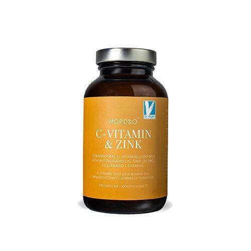 Nordbo C Vitamin Og Zink  100kap