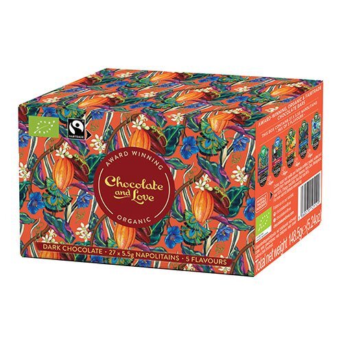 Chocolate And Love Cacao Oasis Ballotin æske 27x5 5 Gr ø Rich Dark  Madagascar  Orange  Panama Og Sea Salt