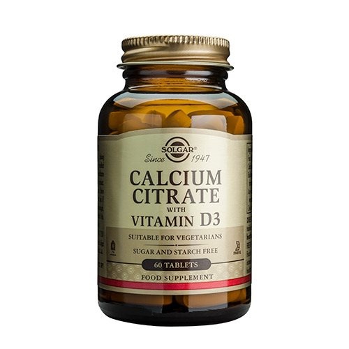 Solgar Calcium Citrate D3  60tab 92g