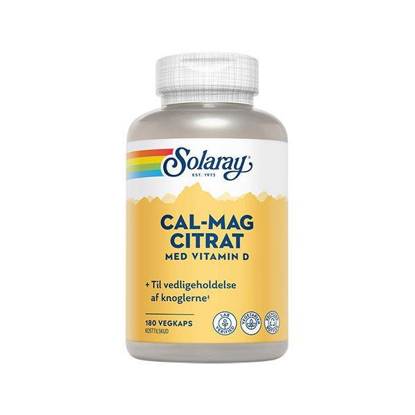 Solaray Cal Mag Citrat M  D Vitamin 180 Kaps