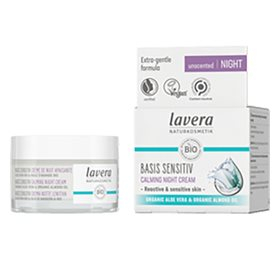 Lavera Calming Night Cream Basis Sensitive  Bull  50 Ml
