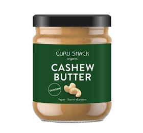 Cashewnøddesmør Smooth ø Guru Snack   250 G