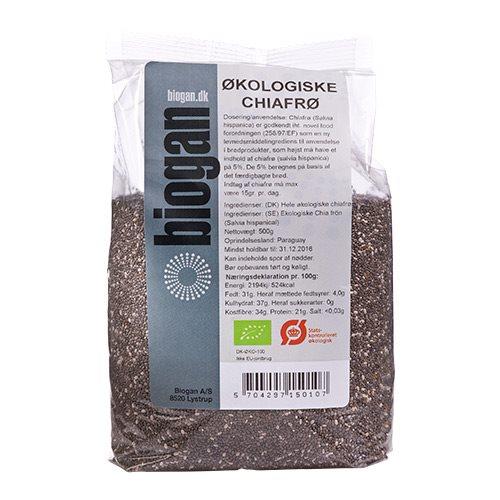 Chiafrø økologiske Biogan   500 Gram