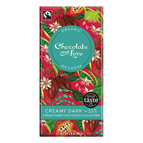 Chokolade Creamy Dark 55  ø  80 G