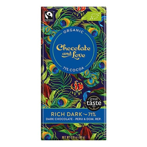 Chokolade Rich Dark 71  ø  80 G
