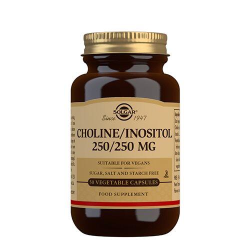 Solgar Choline Inositol 250 250 Mg  50 Kap 52g