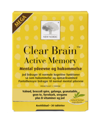 New Nordic Clear Brain Active Memory 30 Tabletter