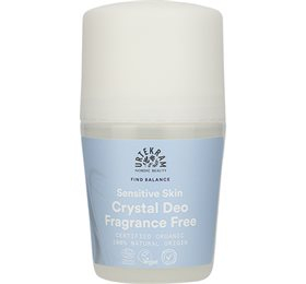 Urtekram Crystal Deo Roll On Fragrance Free  Bull  50ml