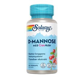 Solaray D Mannose Med Cranactin  60kap