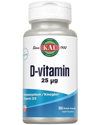 Kal D Vitamin 25 Mcg    100 Kapsler