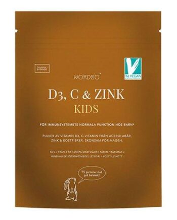 Nordbo D3  C   Zink Kids   75 Portioner  53g