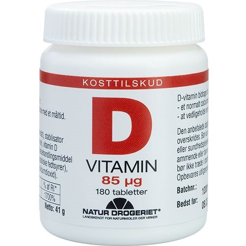 D3 Vitamin 85 Mcg  Super D   180 Tabletter