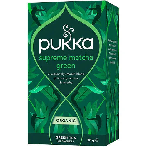 Pukka Supreme Green Matcha Te økologisk 20 Breve