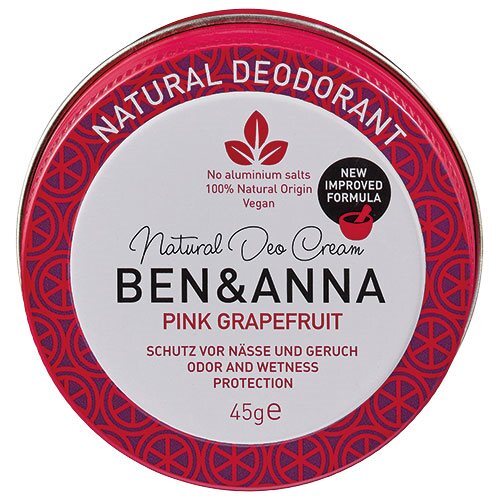 Ben   Anna Deo Cream   Pink Grapefruit   45 Gram