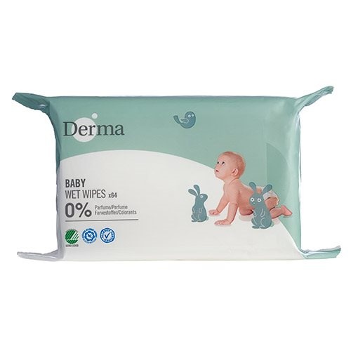 Derma Eco Baby Vådserviet   64 Stk