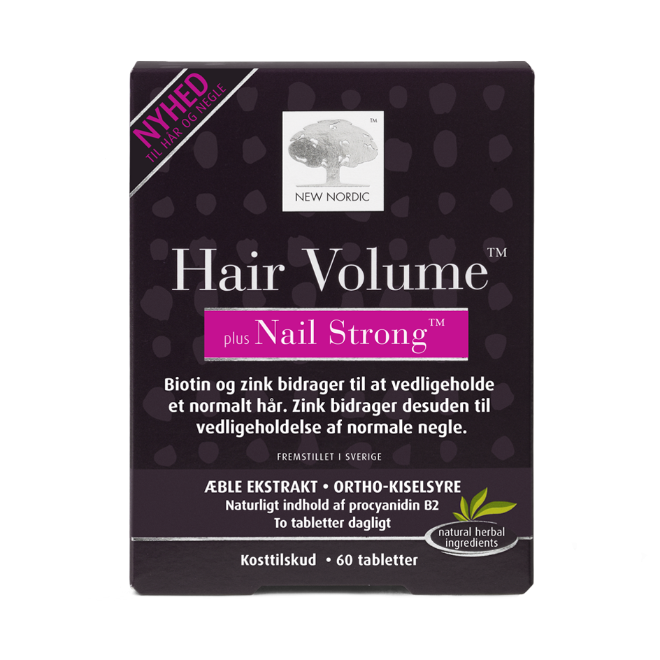 New Nordic Hair Volume Plus Nail Strong 60 Tabl