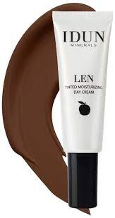 Idun Minerals   Len Deep Farvet Dagcreme Mørk