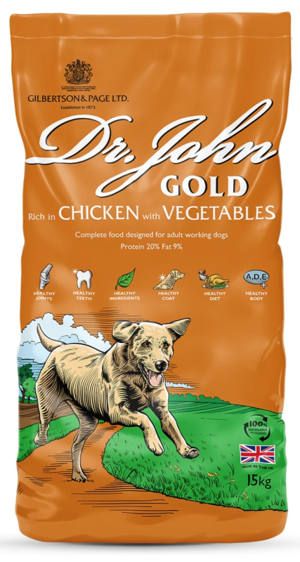 15 Kg Dr John Gold Voksenfoder Med Kylling