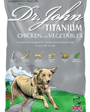 15 Kg Dr  John Titanium   Voksenfoder Med Kylling