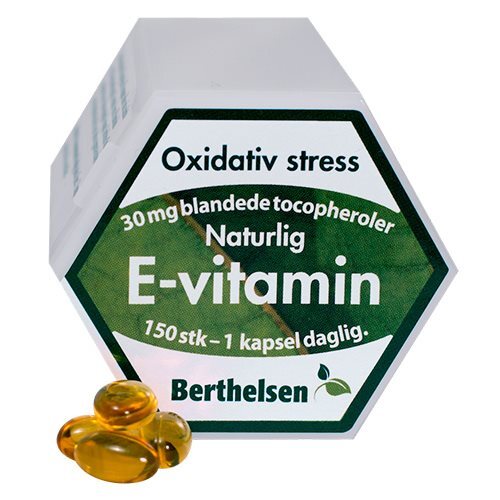Naturlig E Vitamin Berthelsen   150 Kapsler